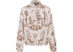 Dior x CACTUS JACK Zipped Blouson Brown/White - vue 360