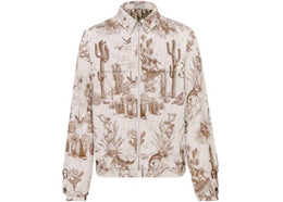 Dior x CACTUS JACK Zipped Blouson Brown/White - authentic Dior product
