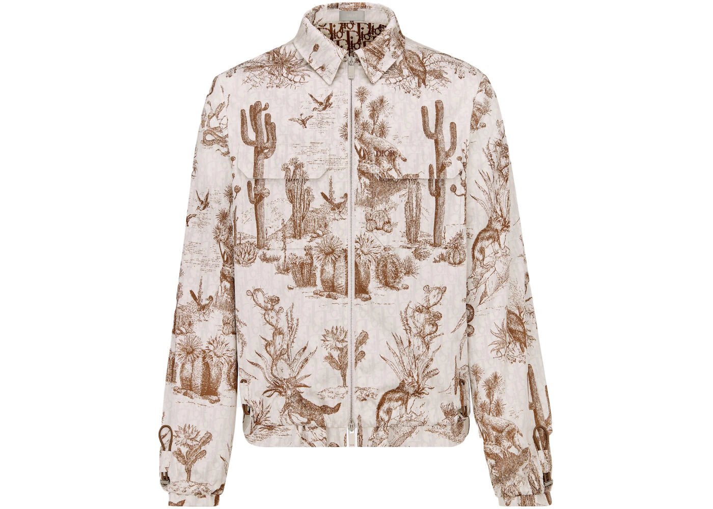 Dior x CACTUS JACK Zipped Blouson Brown/White - vue secondaire A