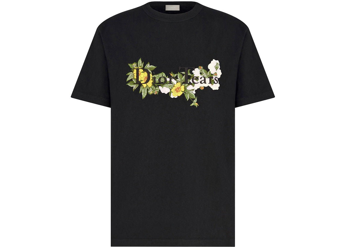 Dior x Denim Tears Relaxed-Fit T-Shirt Black - vue 360