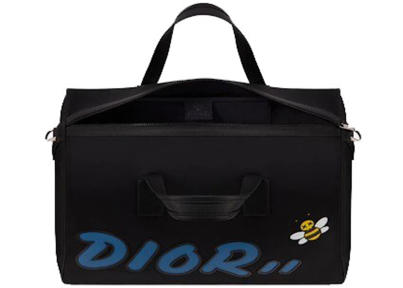 Dior x Kaws Duffle Blue Logo Black - vue secondaire A