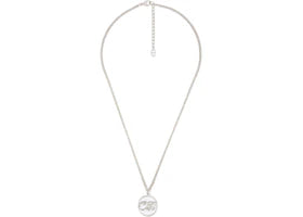 Dior x Kenny Scharf Pendant Necklace CD Icon Silver - vue 360