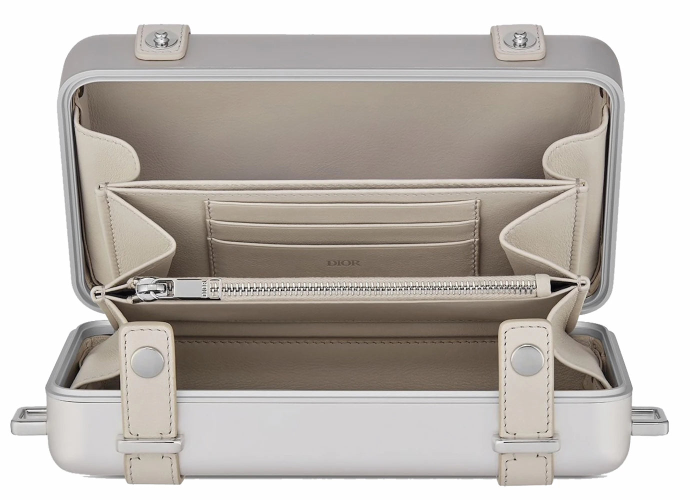 Dior x RIMOWA Personal Clutch On Strap Aluminium Silver