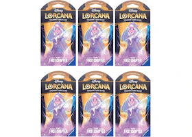 Disney Lorcana TCG The First Chapter lsa Snow Queen Sleeved Booster Pack 6x Lot - vue 360