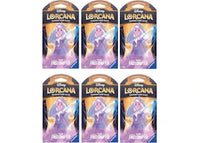 Disney Lorcana TCG The First Chapter lsa Snow Queen Sleeved Booster Pack 6x Lot