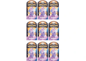 Disney Lorcana TCG The First Chapter lsa Snow Queen Sleeved Booster Pack 9x Lot - vue 360