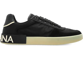Dolce & Gabbana Portofino Black Nylon Split Calfskin