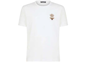Dolce & Gabbana Cotton French Wire Embellishment T-shirt White - authentic Dolce & Gabbana apparel