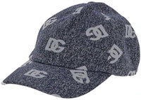 Dolce & Gabbana DG Logo Jacquard Denim Baseball Cap Grey