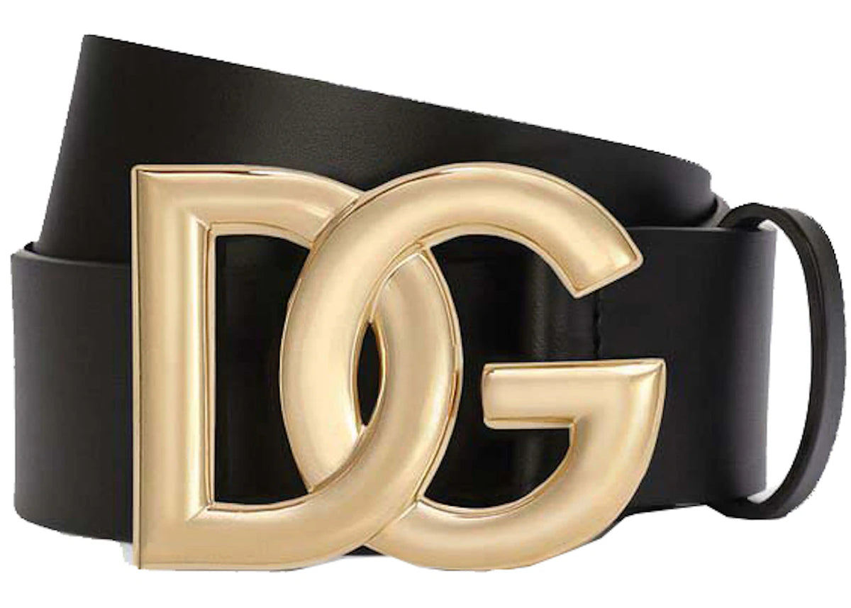 Dolce & Gabbana Lux Leather Crossover DG Logo Buckle Belt Multicolor - vue 360