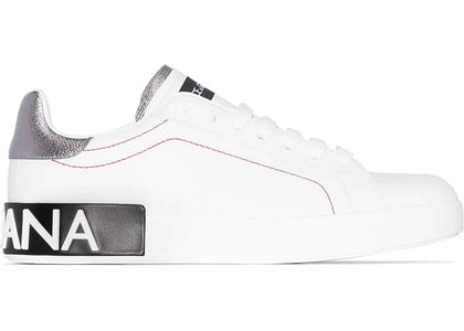 Dolce & Gabbana Portofino White Metallic Grey (Women's) - sneakers view 2