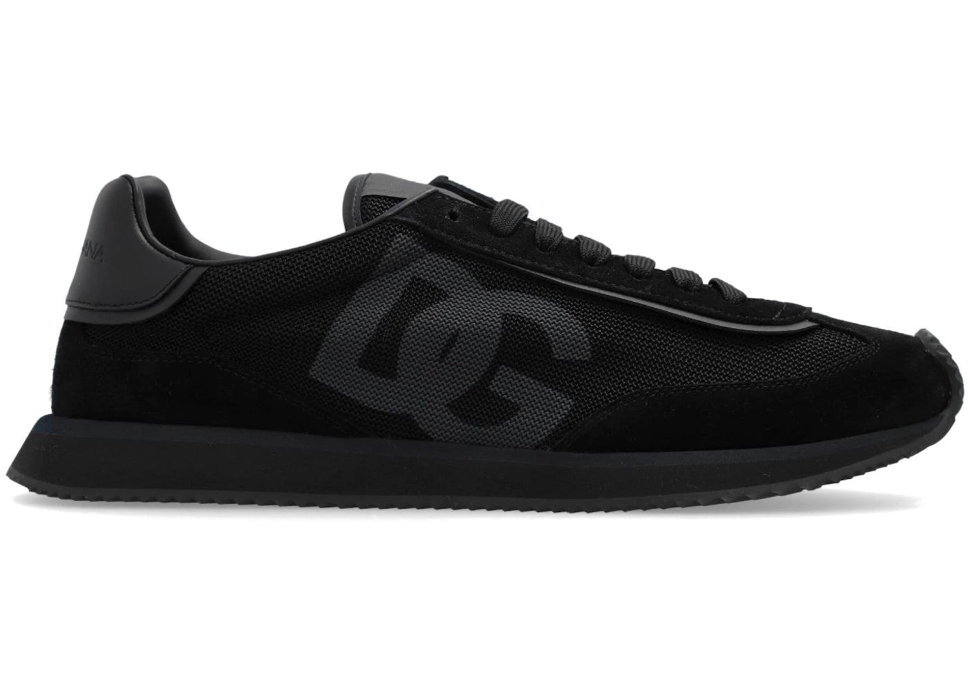 Dolce & Gabbana DG Cushion Sneaker Black Suede and Mesh - vue secondaire A