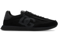 Dolce & Gabbana DG Cushion Sneaker Black Suede and Mesh