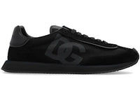 Dolce & Gabbana DG Cushion Sneaker Black Suede and Mesh