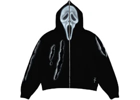 Don Toliver x Scream x CJ Full Zip Slasher Hoodie Black