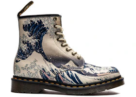 Dr. Martens 1460 Lace Up Boot The Met Katsushika Hokusai The Great Wave - vue 360