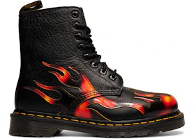 Dr. Martens 1460 Pascal Flame Black Vibrant Red