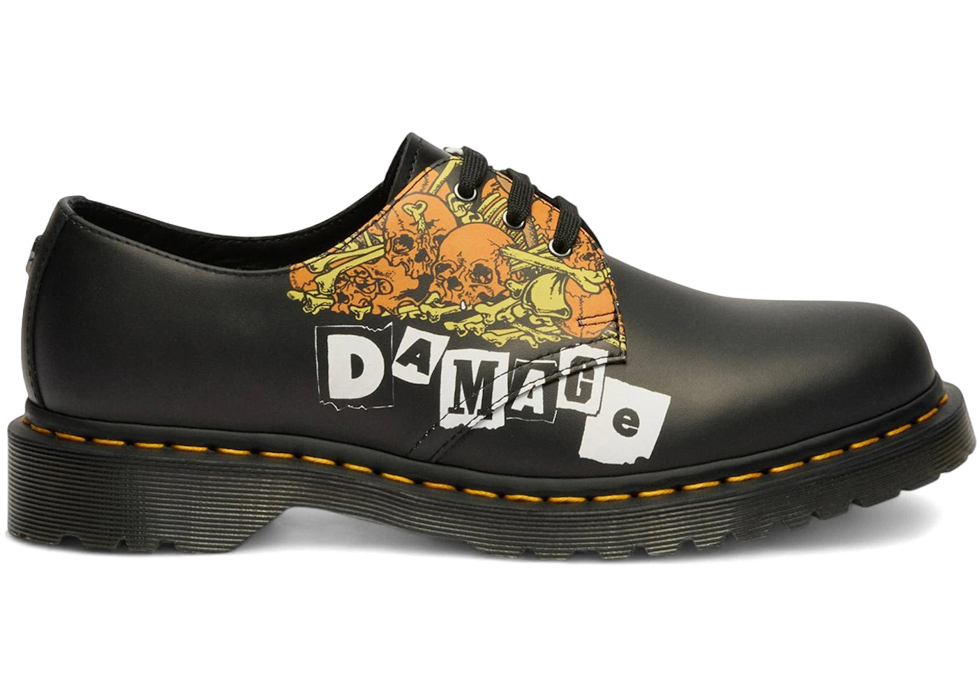 Dr. Martens 1461 3-Eye Smooth Leather Metallica Damage Inc. Tour - vue secondaire A