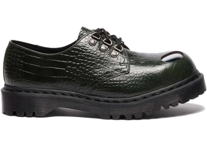 Dr. Martens 1461 Bex Steel Toe Leather Shoes Forest Green Croc Embossed Analine - authentic Dr. Martens sneakers