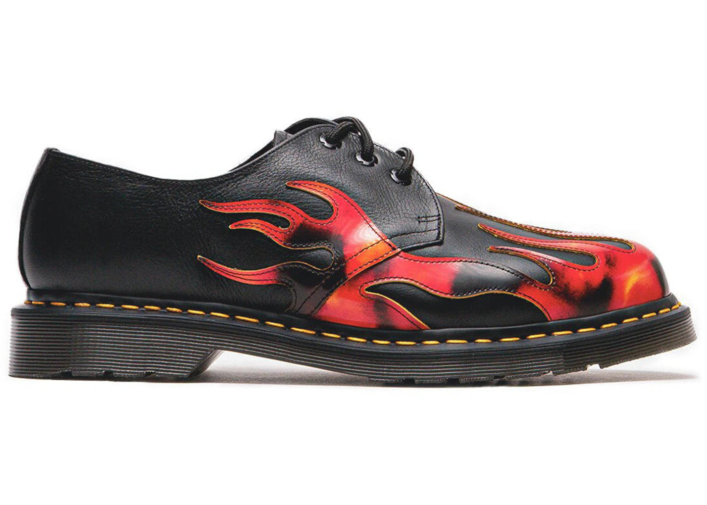 Dr. Martens 1461 Leather Oxford Black Flame - vue secondaire A