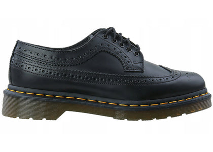 Dr. Martens 3989 Yellow Stitch Smooth Leather Brogue Black - authentic Dr. Martens sneakers