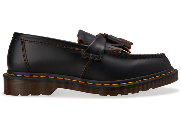Dr. Martens Adrian Vintage Tassel Loafer Black Quilon sneakers - authentic Dr. Martens shoes