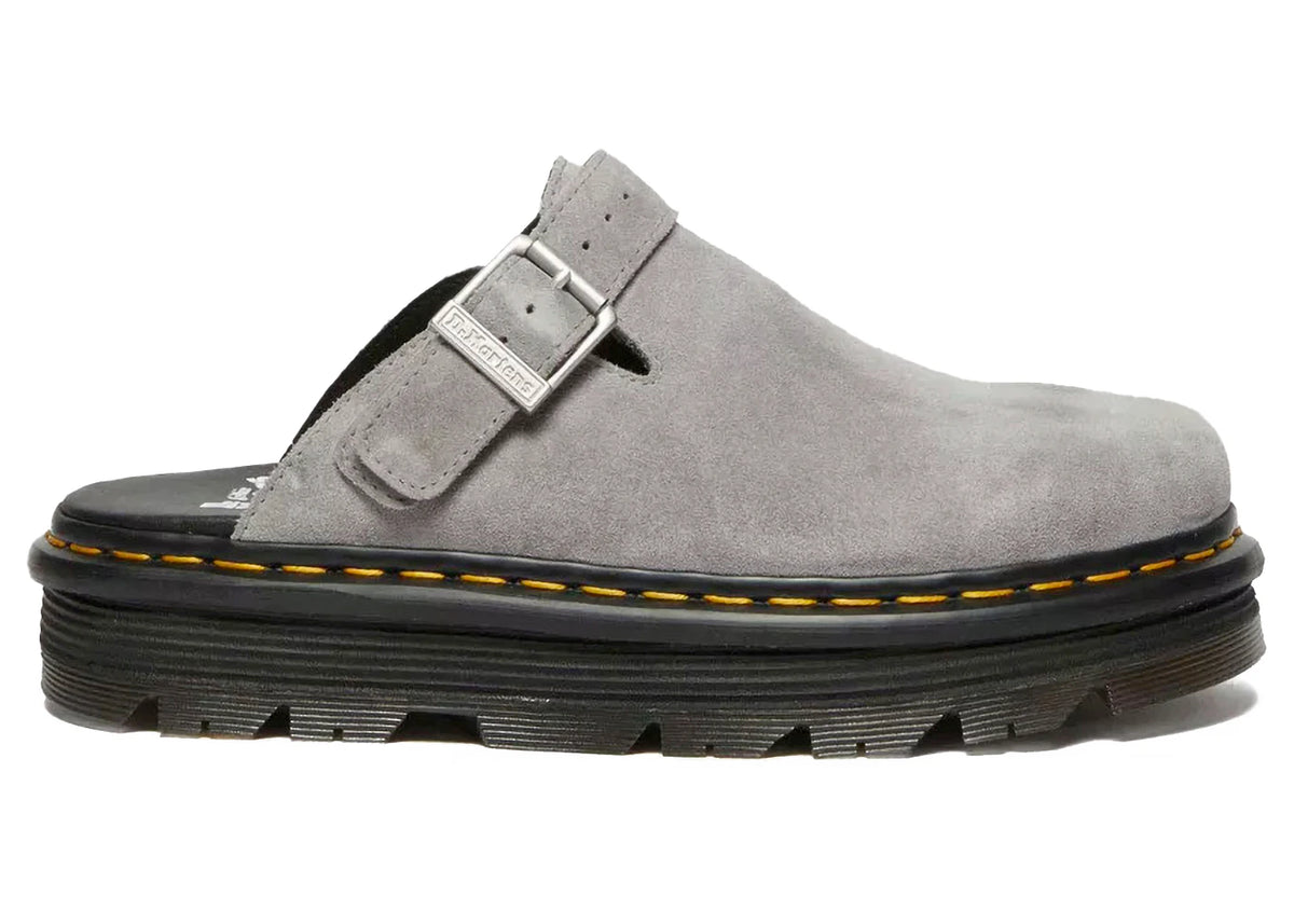 Dr. Martens Zebzag Suede Slingback Platform Mule Grey - vue secondaire A