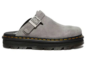 Dr. Martens Zebzag Suede Slingback Platform Mule Grey - vue 360