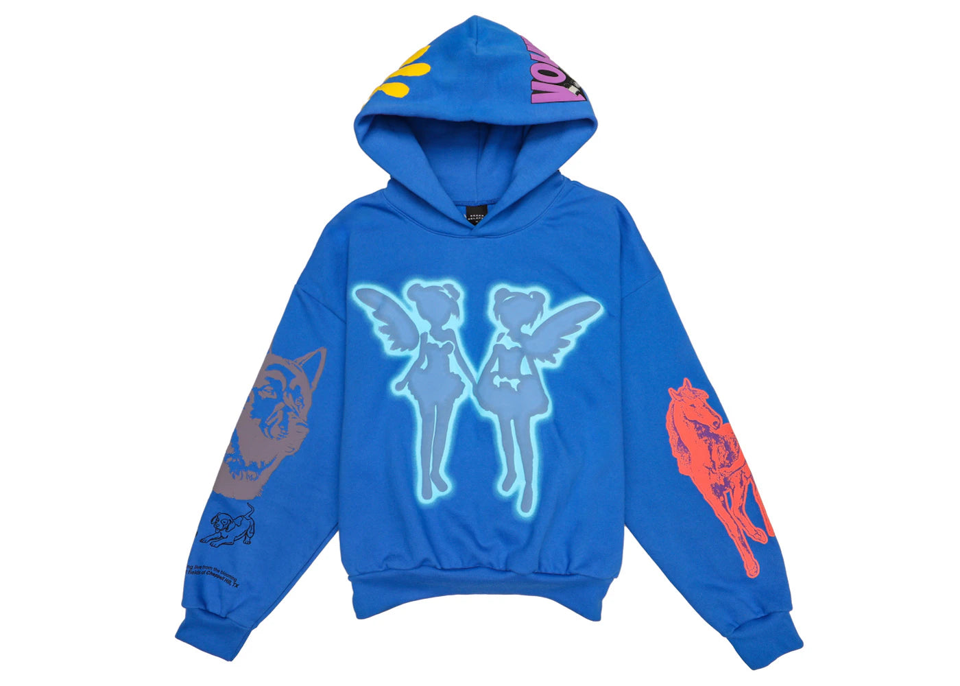 Drake FATD For All The Dogs Hoodie Blue - vue 360