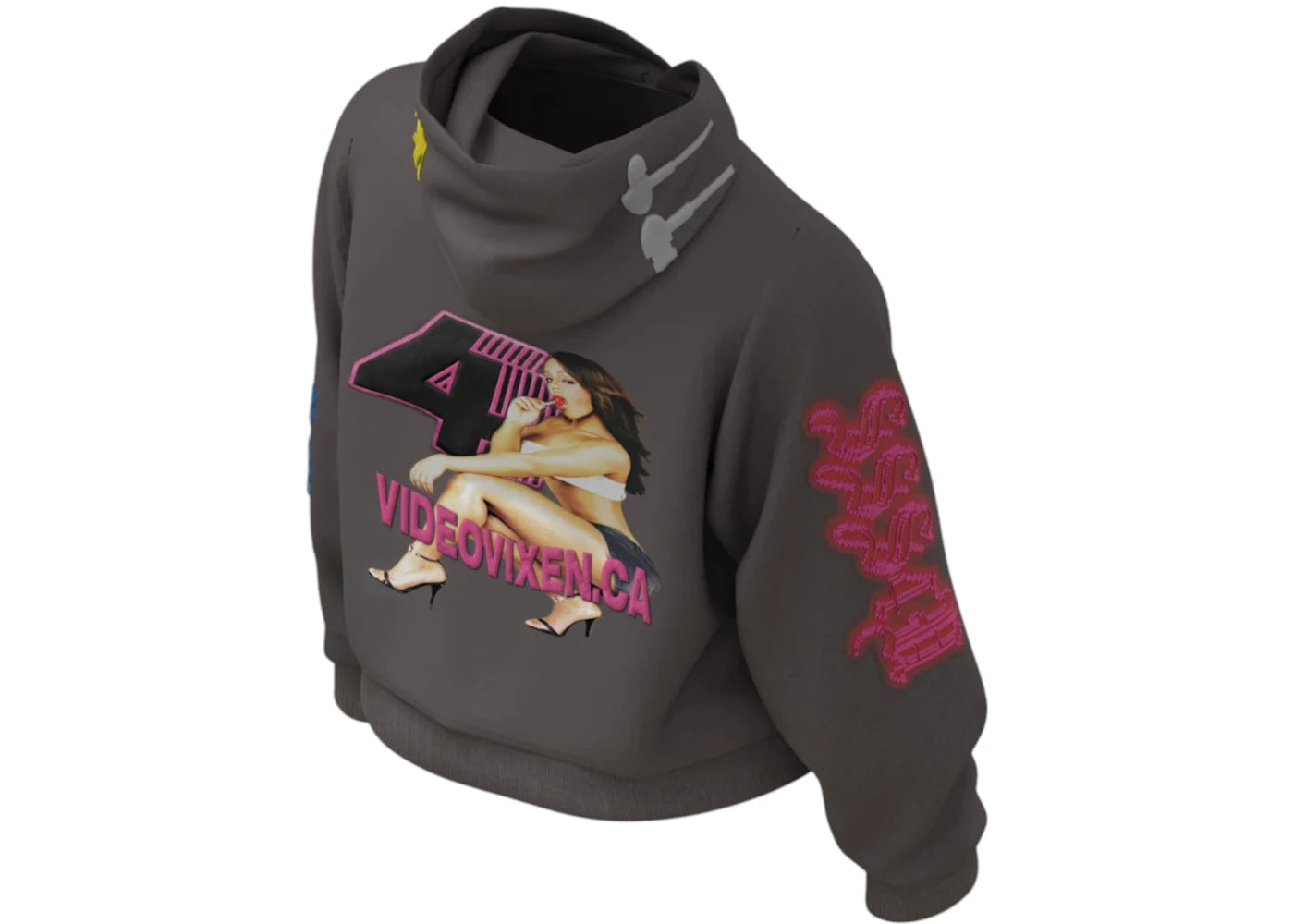 Drake $$$4U Hot Moms Vixen Hoodie Brown - vue secondaire B