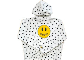 drew house mascot deconstructed hoodie polka dot - authentic drew house apparel