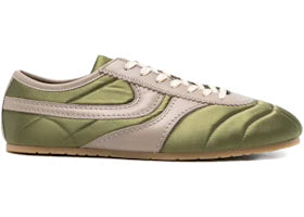 Dries Van Noten Leather Sneakers Olive - vue 360