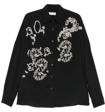 Dries Van Noten Lightweight Stretch Shirt Black - authentic Dries Van Noten apparel