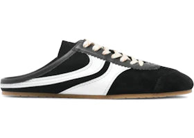 Dries Van Noten Suede Sneaker Mules Black White - authentic Dries Van Noten sneakers