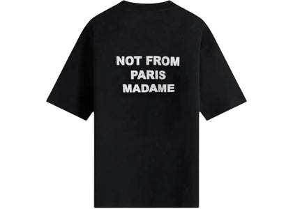 Drole de Monsieur Basic Le Slogan T-shirt Black - apparel view 2