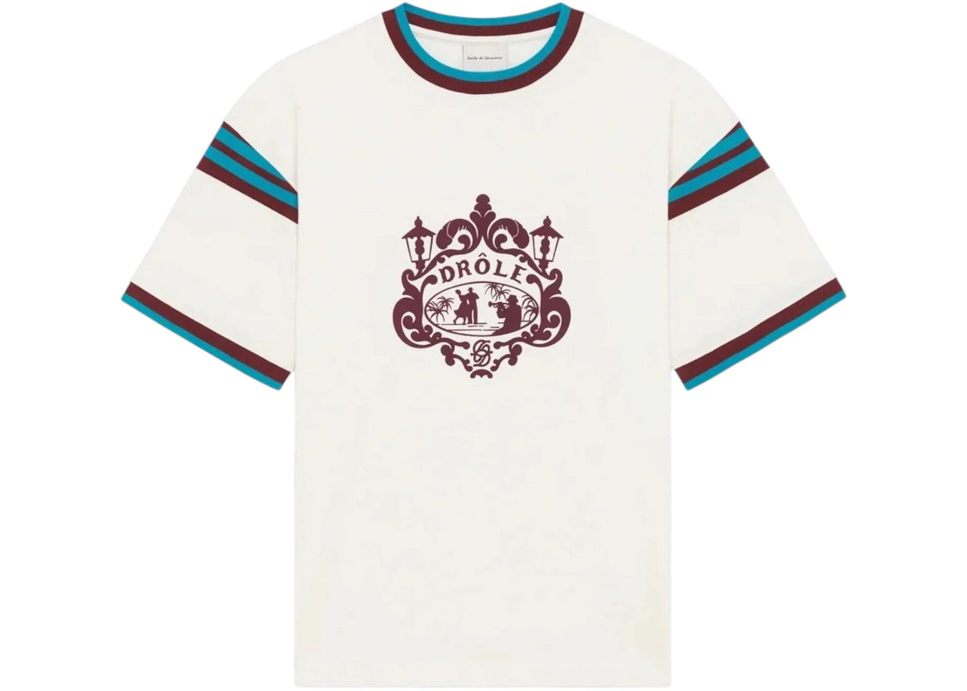 Drole De Monsieur K-TS293-CO248-OW T-shirt White - vue 360