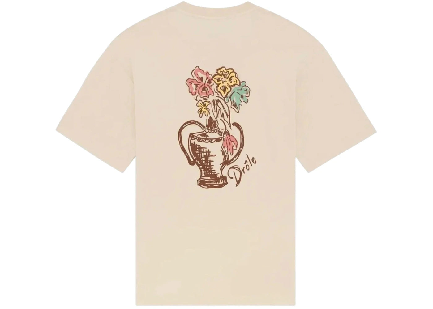 Drole De Monsieur K-TS308-CO002-SD T-shirt Sand - vue secondaire B