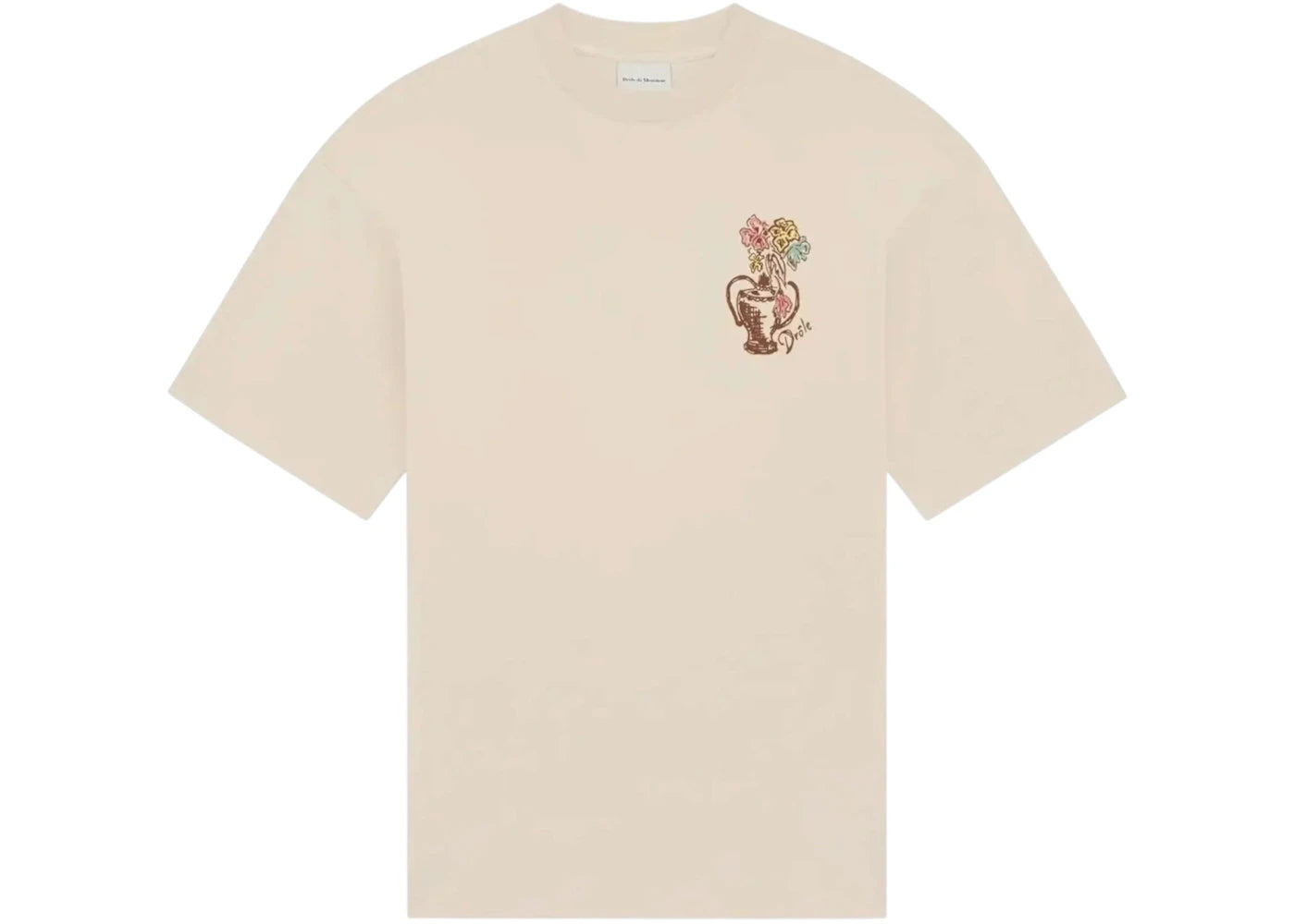 Drole De Monsieur K-TS308-CO002-SD T-shirt Sand - vue secondaire A