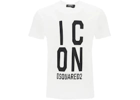 Dsquared2 Bold Icon Logo Cool Fit T-Shirt White - authentic Dsquared2 apparel