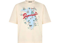 Dsquared2 S71GD1643 Loose Fit Tee Beige