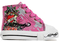 Ed Hardy Skull Hi Pink White Multicolor (TD)