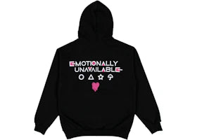 Emotionally Unavailable x Squid Games Dalgona Candy Hoodie Black