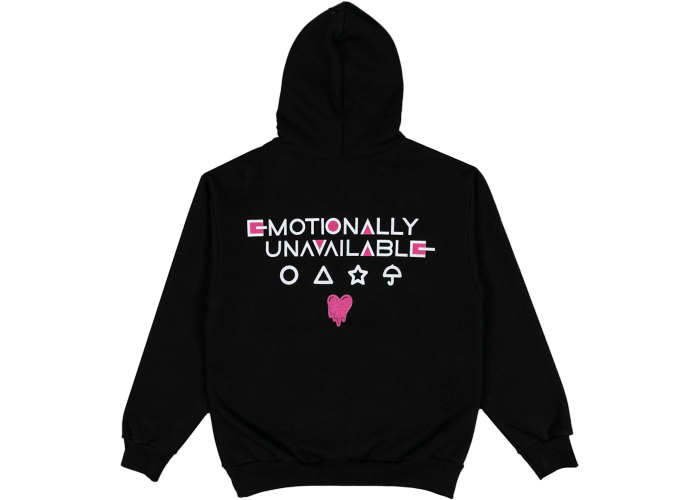 Emotionally Unavailable x Squid Games Dalgona Candy Hoodie Black - vue secondaire A