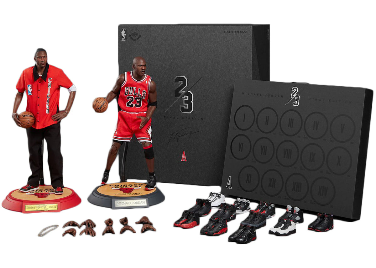 Enterbay NBA Final Edition Michael Jordan Chicago Bulls Away 1/6 Action Figure Set - vue 360