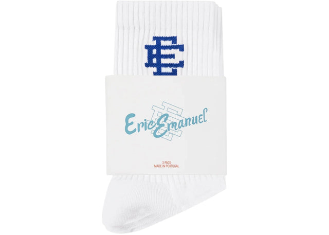 Eric Emanuel EE 3-Pack Crew Socks (3 Pack) White
