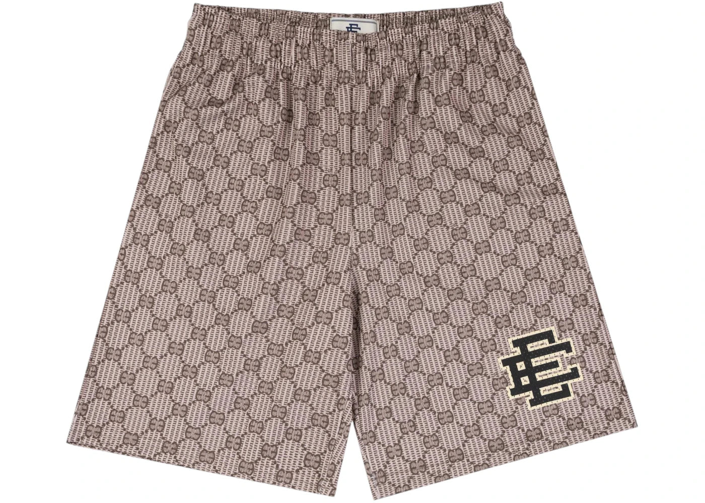 Eric Emanuel EE Baggy Short Beige EE Print/Black - vue secondaire A