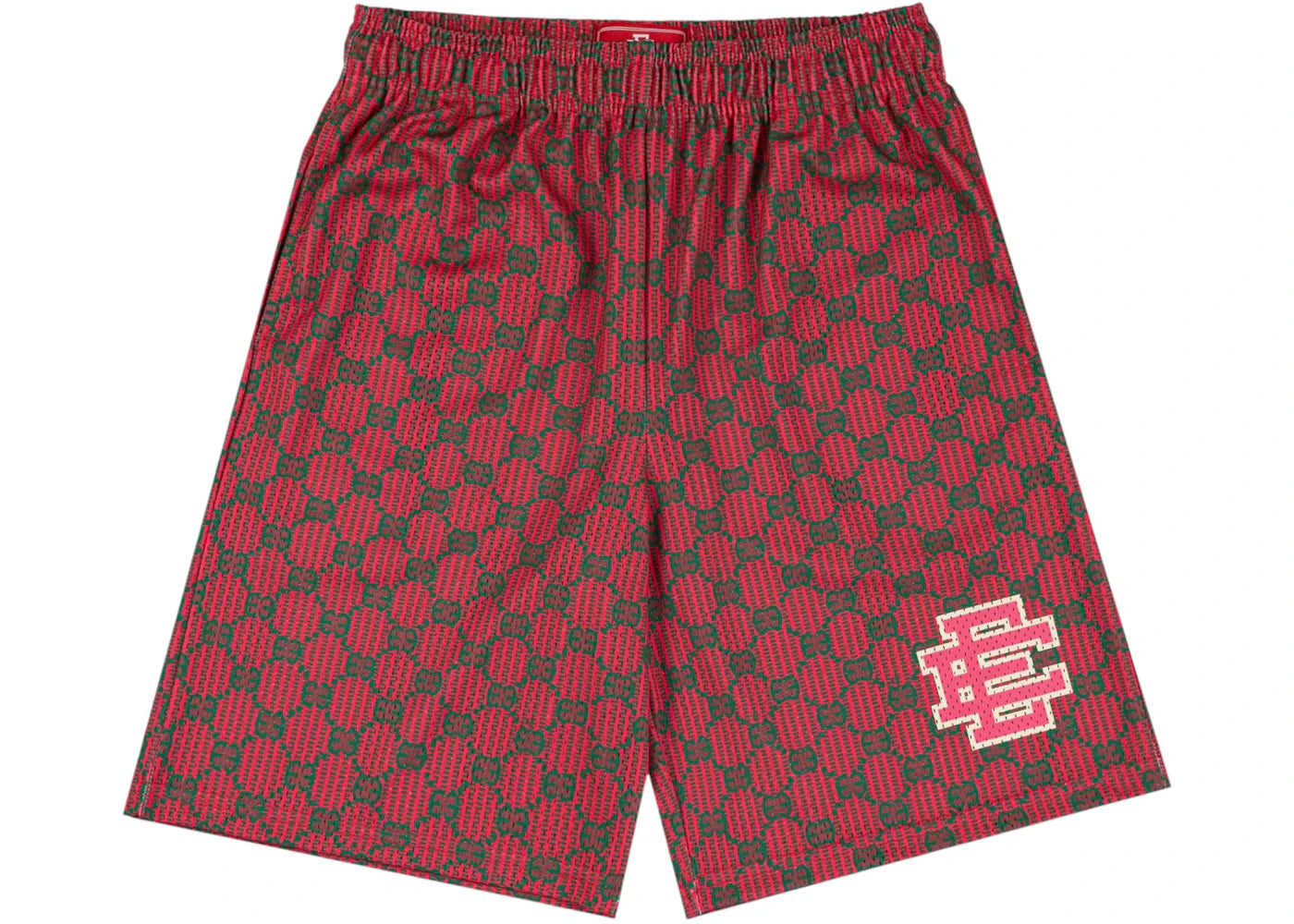 Eric Emanuel EE Baggy Short Red EE Print/Red - vue 360