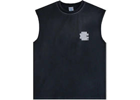 Eric Emanuel EE Basic Cutoff Tank Washed Black/Silver