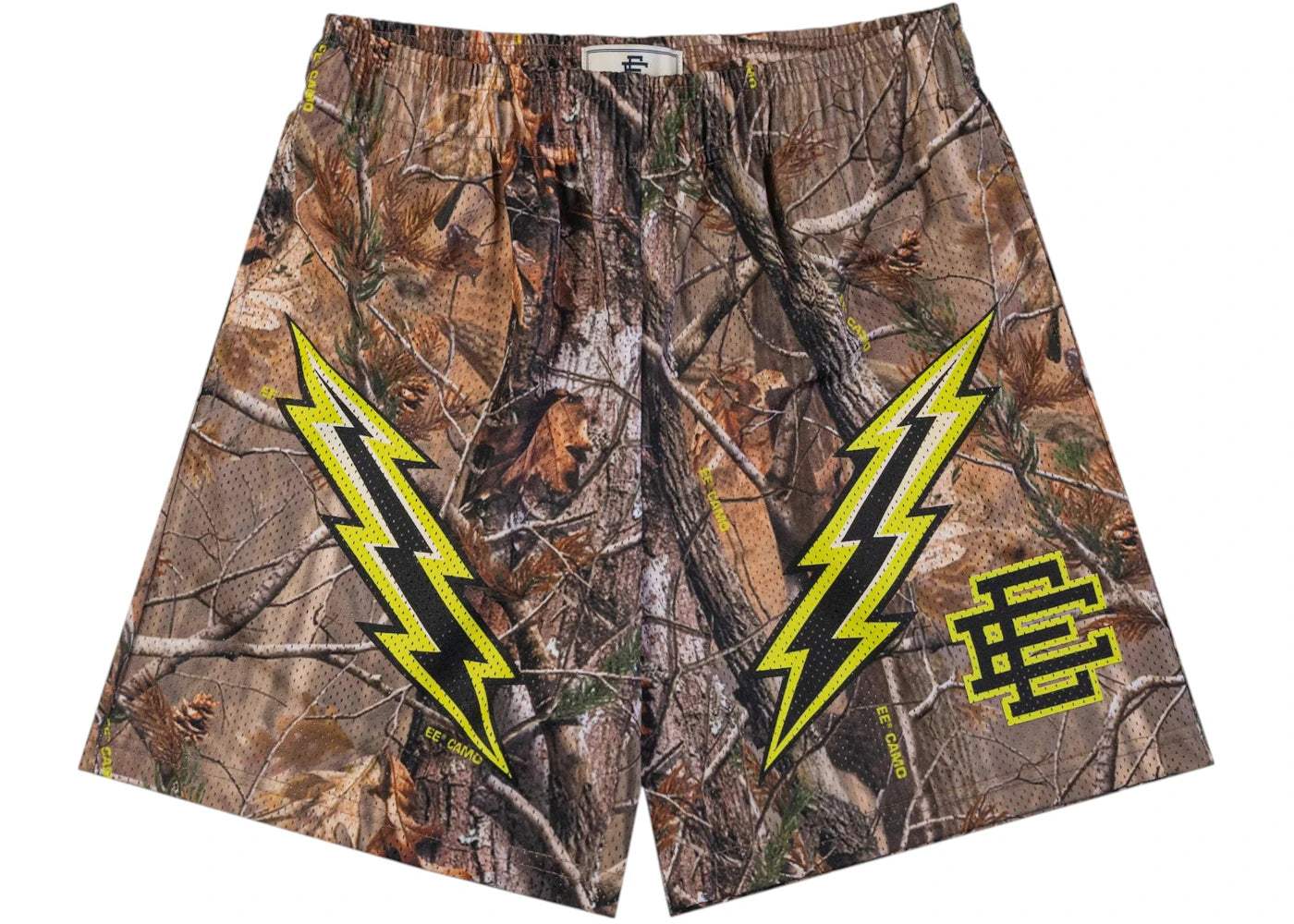 Eric Emanuel EE Basic Short Tree Camo/Black/Lime Bolt - vue 360