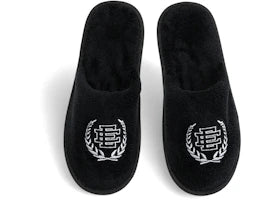 Eric Emanuel EE House Slippers Black White - vue 360